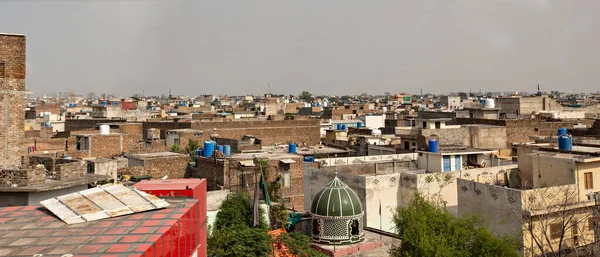 Αεροφωτογραφία Της Πόλης Rawalpindi Παλιά Σπίτια Στέγες Θέα Από Την Εικόνα Αρχείου