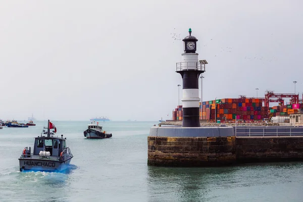 Lima Peru January 2019 Lighthouse Callao Port Lima District Callao — Stock Photo, Image