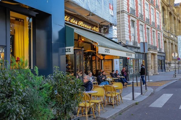 Paříž Francie Listopad 2021 Tradiční Francouzská Architektura Pařížská Ulice Domy — Stock fotografie