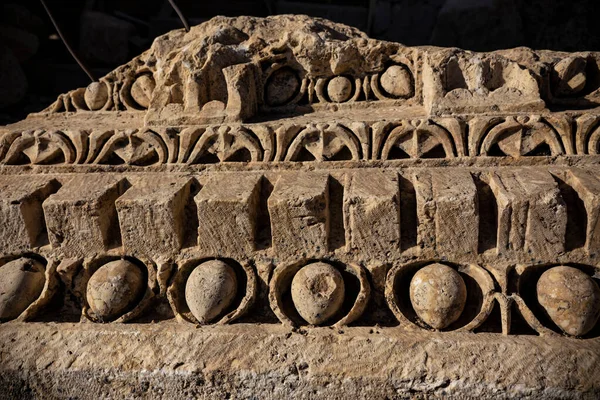 Baalbek Λιβανοσ Οκτώβριος 2018 Baalbek Ρωμαϊκά Ερείπια Λεπτομέρειες Αρχαία Ρωμαϊκή — Φωτογραφία Αρχείου
