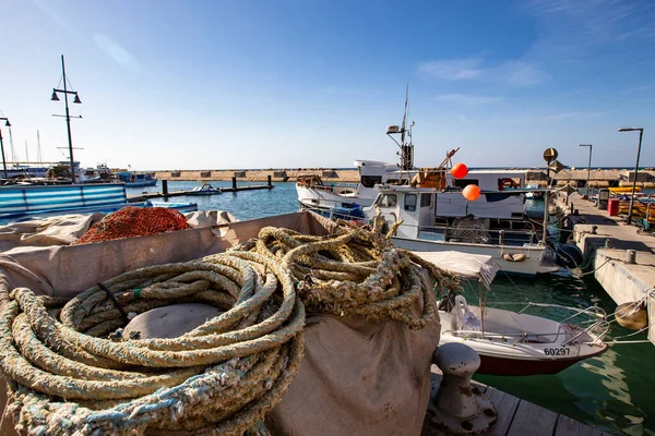 Jaffa Israel Dezember 2019 Boote Hafen Von Jaffa Altstadt Von — Stockfoto