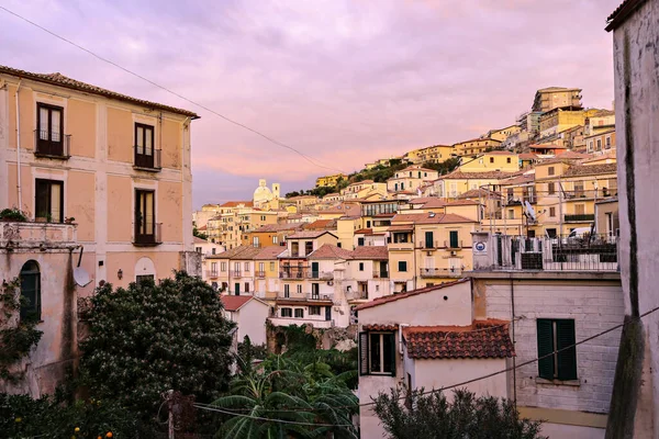 Pizzo Italien November 2021 Altstadt Von Pizzo Bei Sonnenuntergang Kalabrien — Stockfoto