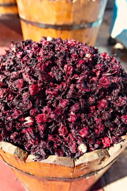 dried karkade tea, rose tea on the market