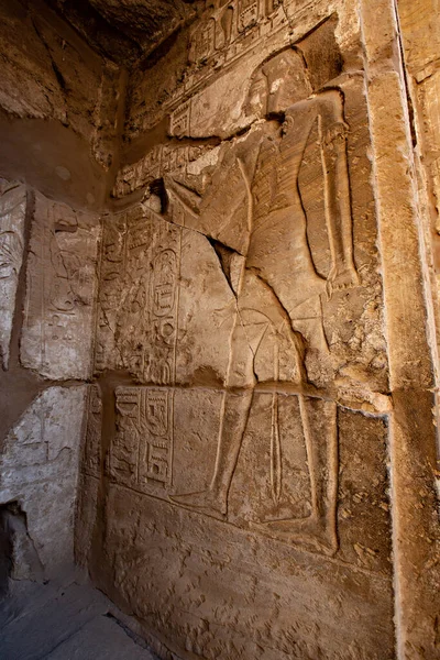 Luxor Egypt January 2022 Morfuneral Temple Hatshepsut Interior Details Egypt — 图库照片