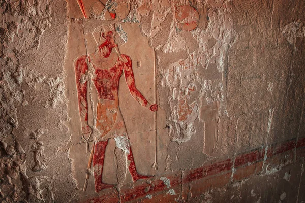 Luxor Egypt Leden 2022 Pohřební Chrám Hatshepsut Vnitřní Detaily Egypt — Stock fotografie