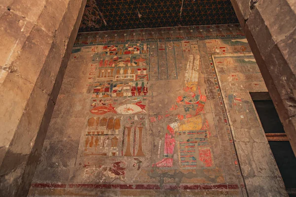 Luxor Egypt 2022年1月 エジプト ハトシェプストの霊廟内装の詳細 — ストック写真