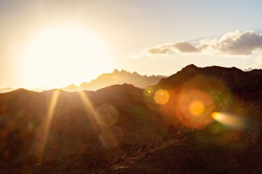 Sina dağlarında güzel gün batımı, Mısır