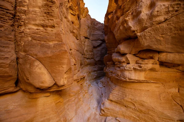 Canyon Branco Deserto Sinai Sul Egito — Fotografia de Stock