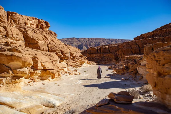 Cañón Blanco Desierto Del Sinaí Sur Egipto — Foto de Stock