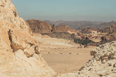 Çölde vaha, Güney Sina, çölde beyaz kanyon, Mısır