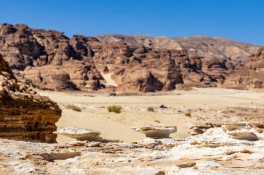 Sina Çölü, Mısır 'daki güzel dağ manzarası. Güney Sina 'daki Kanyon.
