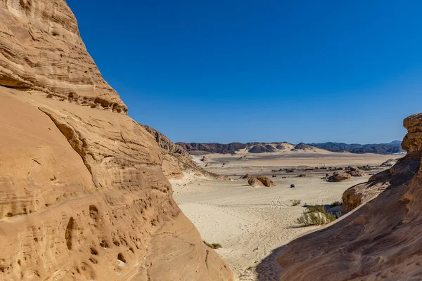 Vackert Bergslandskap Sinaiöknen Egypten Kanjon Södra Sinai — Stockfoto