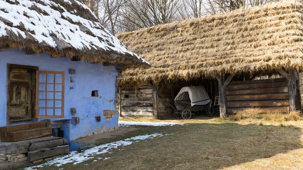 Sibiu Roménia Março 2022 Casa Rural Tradicional Astra Folk Museum — Fotografia de Stock