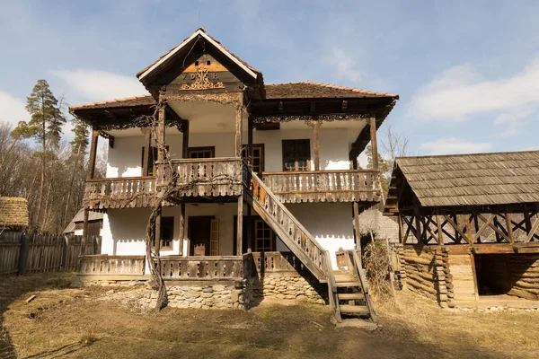 Sibiu Roménia Março 2022 Casa Rural Tradicional Astra Folk Museum — Fotografia de Stock