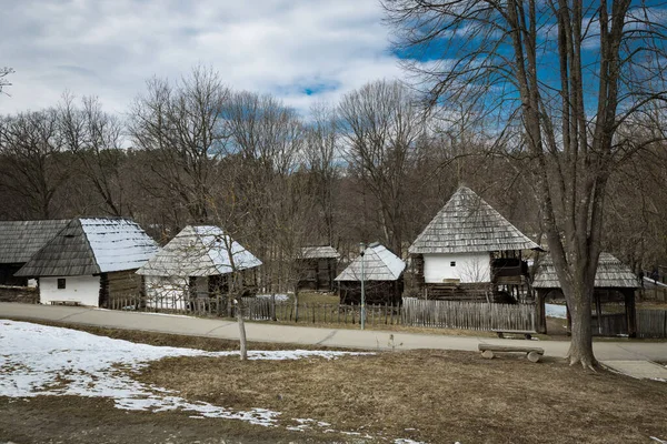 Sibiu Roménia Março 2022 Casa Rural Tradicional Astra Folk Museum — Fotografia de Stock