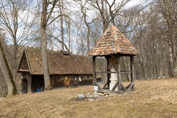 Sibiu Roménia Março 2022 Casa Rural Tradicional Astra Folk Museum — Fotografia de Stock