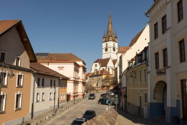 Romanya 'nın Sibiu kentinde Lüteriyen Aziz Meryem Katedrali 