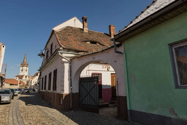 Sibiu Rumänien März 2022 Altstadt Von Sibiu Traditionelle Bunte Alte — Stockfoto