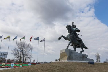 Moldova 'nın Tiraspol kentindeki Suvorov Meydanı' ndaki Suvorov Anıtı