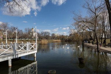 TIRASPOL, MOLDOVA - Mart 2022: Tiraspol, Moldova 'nın merkezinde Parco di Caterina