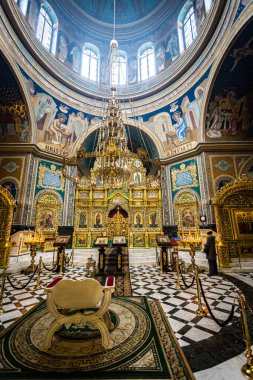 CHISINAU, MOLDOVA - Mart 2022: Moldova 'nın başkenti Chisinau' daki Metropolitan Katedrali