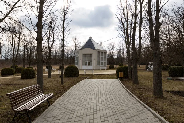 Chisinau Moldova März 2022 Sommerpavillon Für Veranstaltungen Botanischen Garten Von — Stockfoto