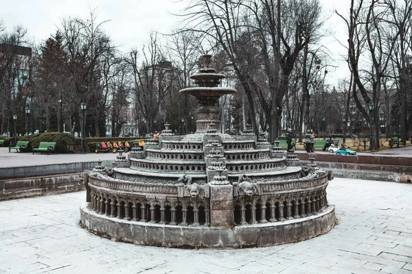 Chisinau Moldova March 2022 Chisinau Stefan Cel Mare Park Fountain — Stok Foto