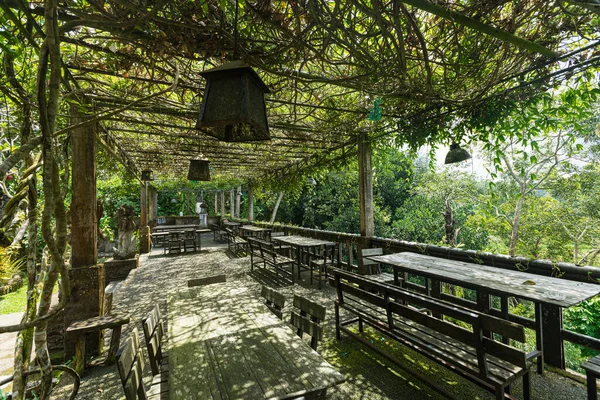 Ubud Indonesia April 2022 Traditional Bali Style Outdoor Cafe Ubud — Stock Photo, Image