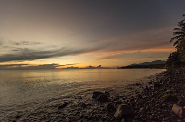 Amazing sunrise in Tulamben, Eastern Bali, Indonesia