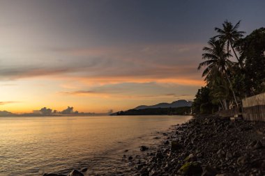 Amazing sunrise in Tulamben, Eastern Bali, Indonesia
