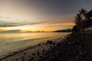 Amazing sunrise in Tulamben, Eastern Bali, Indonesia