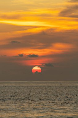 Bali 'de gün batımı, Uluwatu plajı, Endonezya