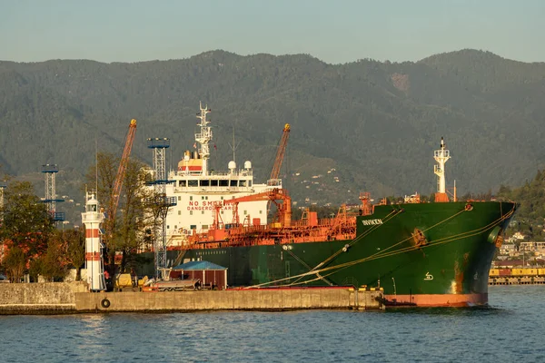 Batumi Georgia May 2022 Batumi Sea Port Cargo Ships Port — Stock Photo, Image