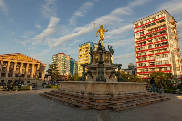 BATUMI, GEORGIA - Mayıs 2022 FNeptun Çeşmesi. Batum. Georgia
