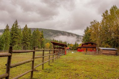 Kelowna, British Columbia, Kanada 'da tarım arazisi