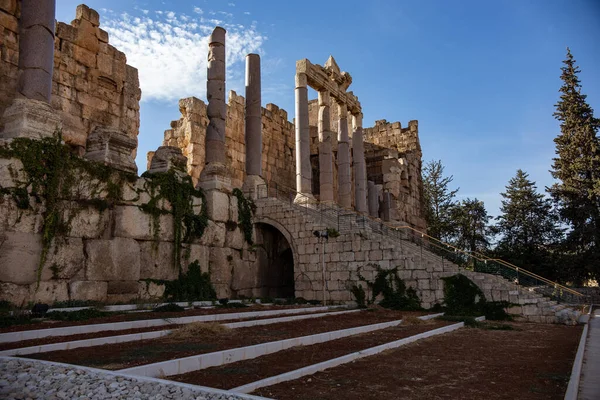 Baalbek Lebanon Oktober 2018 Baalbek Romerska Ruiner Detaljer Antika Romerska — Stockfoto