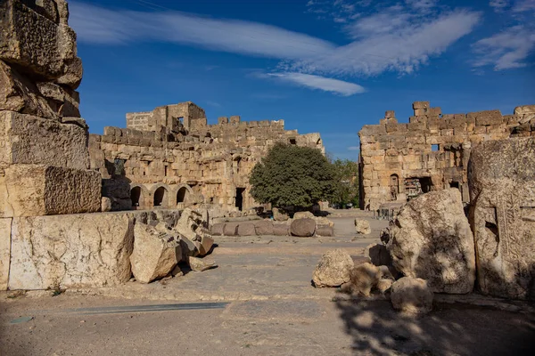Baalbek Lebanon 2018年10月 Baalbek Roman Ruins Details Ancient Roman Town — 图库照片