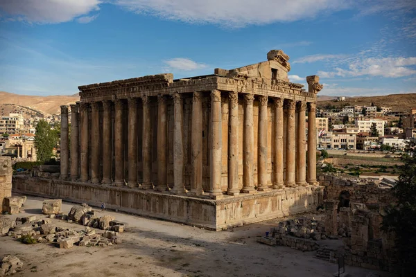 Baalbek Lebanon 2018年10月 黎巴嫩巴勒贝克古城朱庇特神庙的柱子 — 图库照片