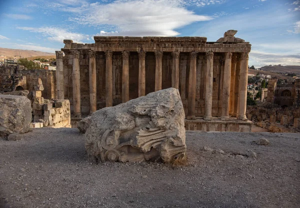Baalbek Lebanon Outubro 2018 Pilares Templo Júpiter Antiga Cidade Baalbek — Fotografia de Stock