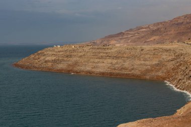  Ürdün 'de ölü deniz manzarası