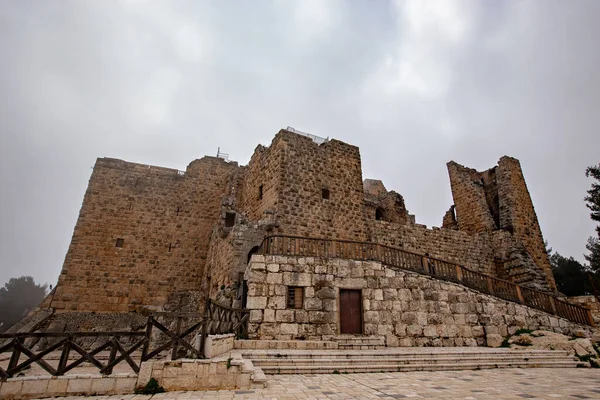 Ajloun Jordan Maart 2019 Fortess Wall Ajloun Jordanië — Stockfoto