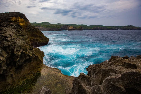 Kasvetli Bir Havada Deniz Manzarası — Stok fotoğraf