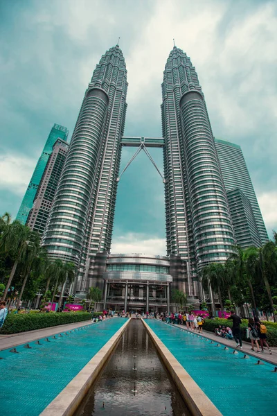 Kuala Lumpur Malaysia March 2020 Kuala Lumpur Downtown Skyscrapers Petronas — ストック写真