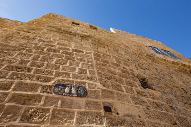 Eski Jaffa şehrinin sokaklarında seramik seramik seramik, Tel Aviv, İsrail