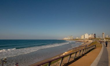 Daytime scenery of sea coastline, vacation concept
