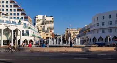Tel Aviv, İsrail 'de geleneksel modern mimari