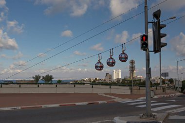 Hayfa 'daki Rakevel (teleferik) İsrail' in en üst bakış açısına gidiyor