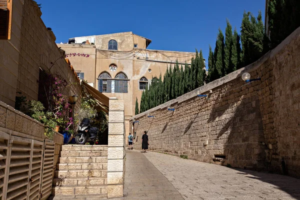 Tel Aviv Israel December 2019 Old Narrow Street Jaffa Tel — Stockfoto