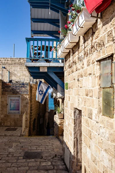 Tel Aviv Israel 2019年12月 イスラエルのテルアビブにあるジャファの古い狭い通り — ストック写真