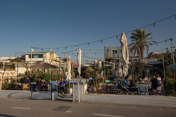 Tel Aviv Strandpromenade Strand Tel Aviv Stadt Israel — Stockfoto